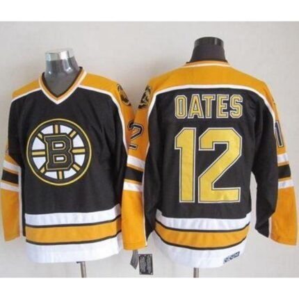 Bruins #12 Adam Oates Black CCM Throwback New Stitched NHL Jersey