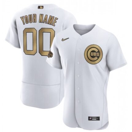 Men's Chicago Cubs ACTIVE Player Custom 2022 All-Star White Flex Base Stitched MLB Jersey