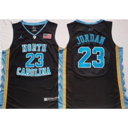 Men's North Carolina Tar Heels #23 Michael Jordan Black Stitched Jersey