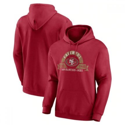 Men's San Francisco 49ers Red Pullover Hoodie