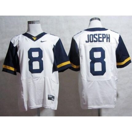 Mountaineers #8 Karl Joseph White Stitched NCAA Jersey