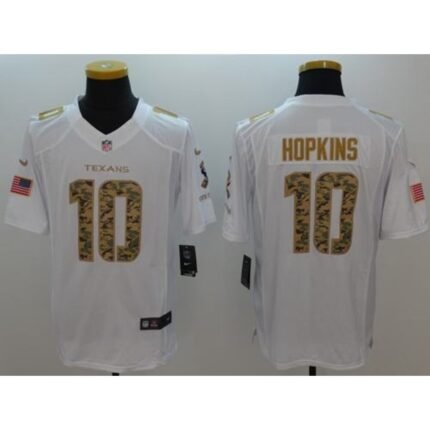 Nike Texans #10 DeAndre Hopkins White Men's Stitched NFL Limited Salute to Service Jersey