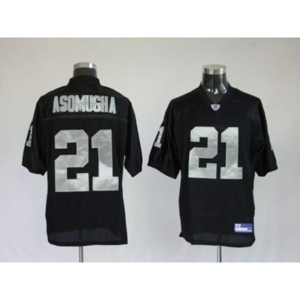 Raiders #21 Nnamdi Asomugha Black Stitched Youth NFL Jersey