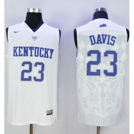 Wildcats #23 Anthony Davis White Basketball Stitched NCAA Jersey