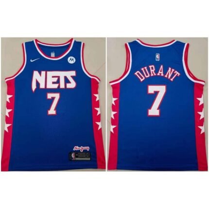 Youth Brooklyn Nets #7 Kevin Durant Blue Stitched Jersey