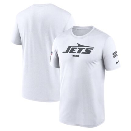 Men's New York Jets Nike White 2024 Salute To Service Legend Performance T-Shirt