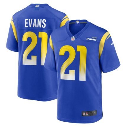 Zach Evans Los Angeles Rams Nike Home Game Jersey - Royal