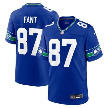 Noah Fant Seattle Seahawks Nike Throwback Game Jersey - Royal