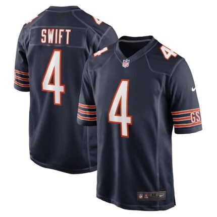 D'Andre Swift Chicago Bears Nike Game Jersey - Navy