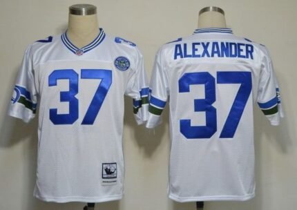 Seattle SEAHAWKS White #37 ALEXANDER
