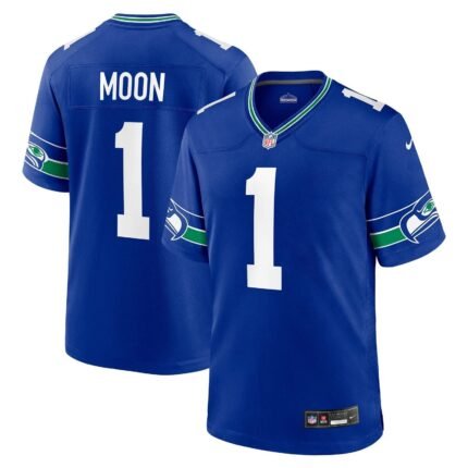 Warren Moon Seattle Seahawks Nike Throwback Retired Game Jersey - Royal